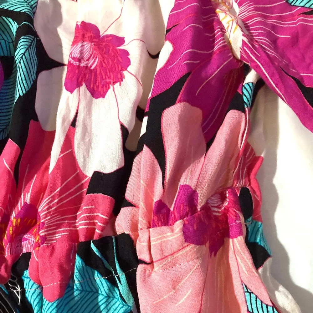 NWT LA BLANCA Resortwear Tropical Dress/Cover-Up - Picture 7 of 9